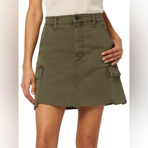 Joe’s Jeans Olive Green Cargo Mini Skirt Size 29 Y2K Utility Style